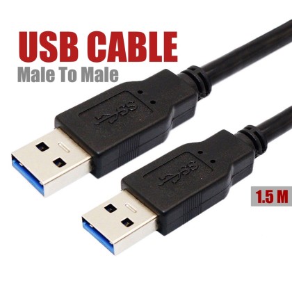 CABLE EXTENSION USB MALE MALE 1.5M